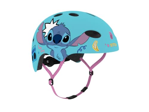 Disney Fahrradhelm Stitch, Roller Blades, Skater, 52-56cm, ab ca. 6 Jahre