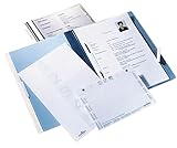 Durable Personalhefter mit Deckblatt und Taben, 5 Unterteilungen, inkl. Hängeschiene, 5 Stück, blau, 255506