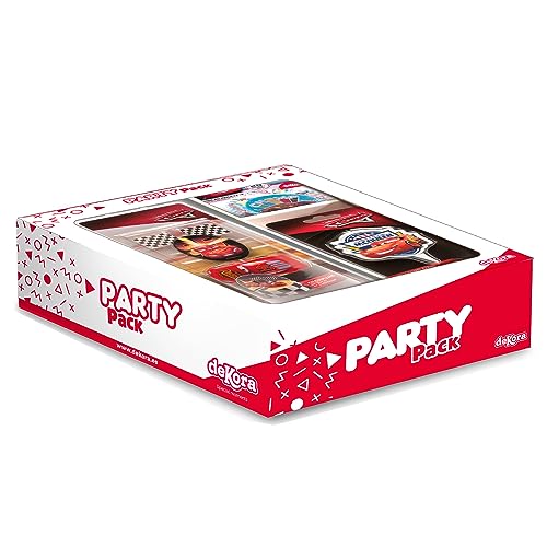Dekora - Party Pack Cars Motto zur Dekoration von Geburtstagspartys, Kuchen und Desserts