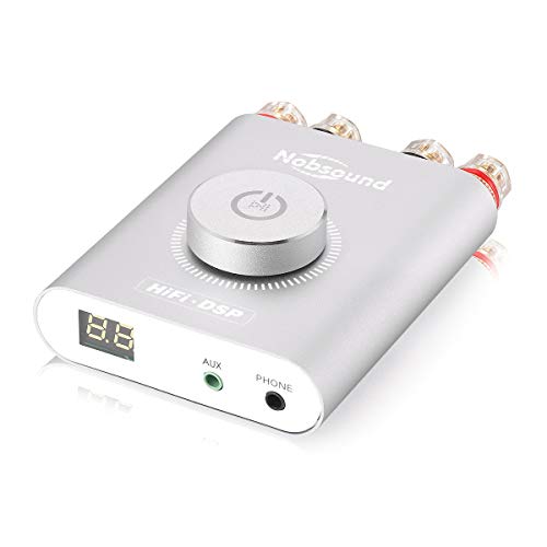 Nobsound NS-20G Mini Digital Power Amplifier Bluetooth HiFi Stereo Amp Leistungsverstärker 100W+100W (Silver)