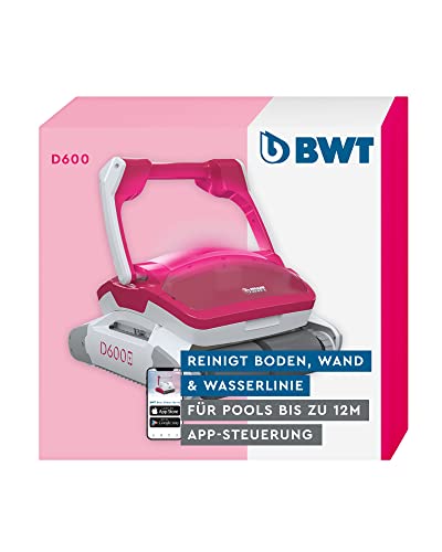 BWT Pool-Roboter D600 APP | Optimale Reinigung für Boden, Wand & Wasserlinie | Beste Filterleistung & Zügige Reinigung | App-Steuerung | LED-Beleuchtung