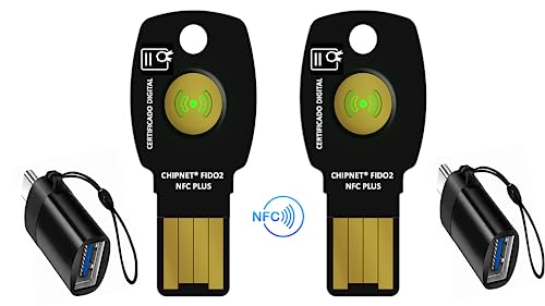 FIDO2 NFC Plus Kit 2 - FIDO2 / U2F / NFC und digitales Zertifikat - ChipNet Kit FIDO2 - Spanisches Unternehmen - mit After-Sales-Unterstützung