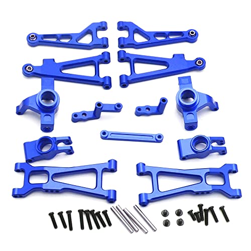 Piarktoy Metall-Upgrade-Teile-Kit Schwingarm-Lenktasse für HBX 16889 16890 SG1601 SG1602 1/16 RC Autozubehör, blau