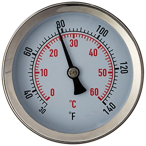 Fast Ferment Thermometer Edelstahl Thermometer Kompatibel mit unseren 3 Gallonen, 7,9 Gallonen und 14 Gallonen konischen Fermentern FasterFerment Zubehör (Edelstahlthermometer)