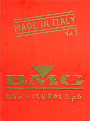 Made in Italy vol.2 songbook (piano)/vocal/guitar