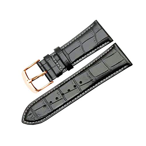 Echtes Lederband 24mm/26mm/28mm/30mm mit Dornschliesse für Herren Uhren Zubehör, 30mm