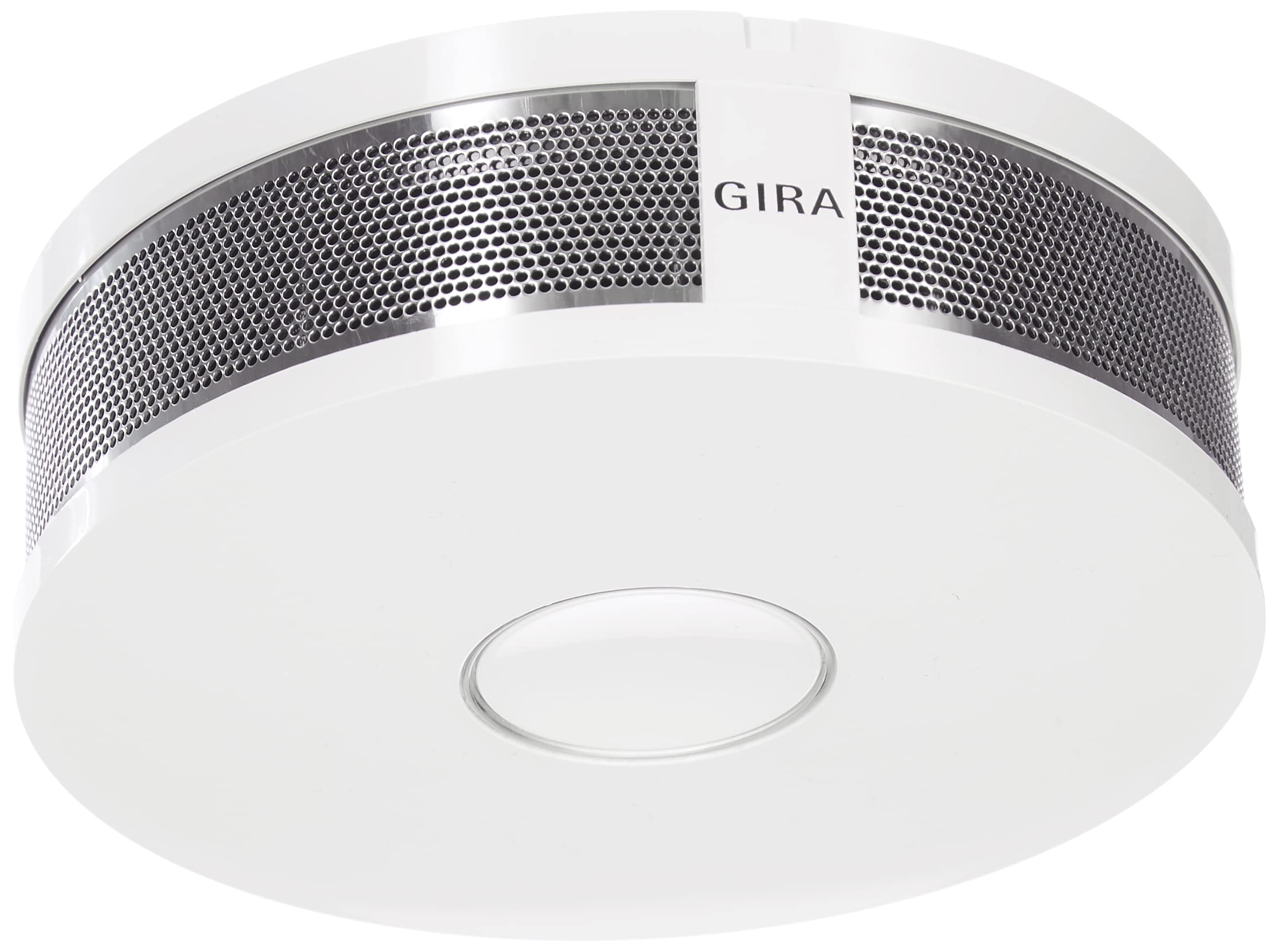 Gira Rauchwarnmelder Dual Q DIN14604, vernetzbar über Funk und Draht, reinweiß, 233602