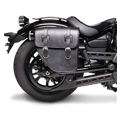 Craftride Motorrad Satteltasche für Custom Retro Vintage Bikes Texas 10l schwarz rechts