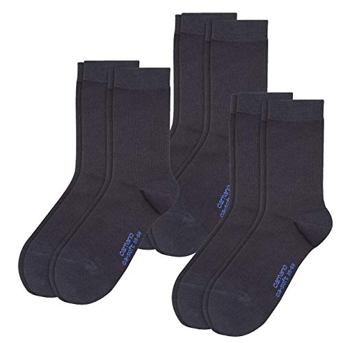Camano Damen CA-Soft Socken 6er Pack, Größe:39-42, Farbe:Navy (5999)