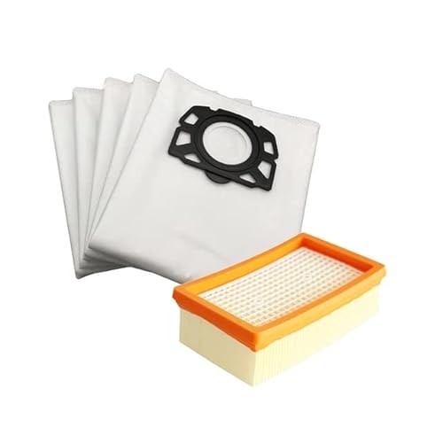 LIZONGFQ Ersatzteile Filter-Staubbeutel für Kärcher MV4, MV5, MV6, WD4, WD5, WD6, Staubsaugerzubehör (Farbe: Orange)