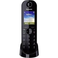 Panasonic KX-TGQ400GB - Schnurloses Telefon - VoIP- Freisprechen - Babyphone - Farbdisplay - Schwarz (KX-TGQ400GB)