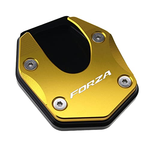 Für Honda Forza 750 FORZA750 2020 2021 2022 Motorrad CNC Aluminium Ständer Fuß Seitenständer Unterstützung Erweiterungsplatte (Color : Gold)