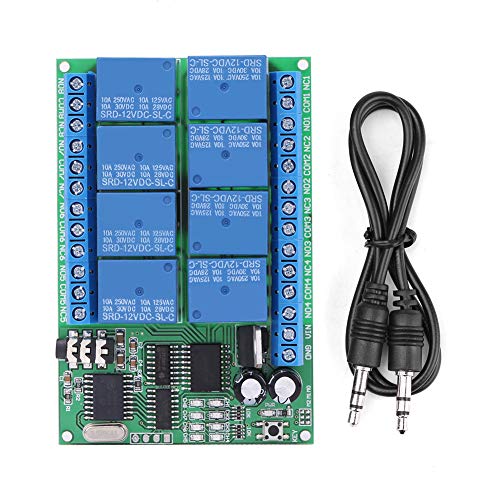 Dc 12V 8-Kanal-Dtmf-Relais-Telefon-Sprachdecoder-Fernbedienung Schaltermodul-Fernbedienungsschalter,Modul