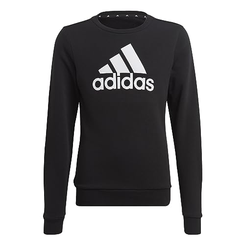 adidas Mädchen G Bl SWT Sweatshirt, schwarz/weiß, 9 años