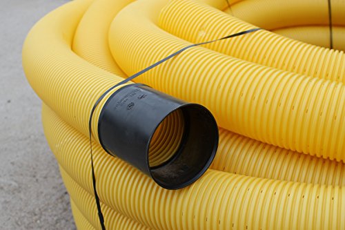 Doubleyou Geovlies & Baustoffe Drainagerohr DN 50 gelocht Drainage (40m)