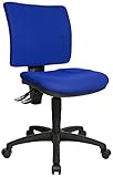 Topstar 8070BC0 U50, Bürostuhl, Schreibtischstuhl, niedrige Rückenlehne, Bezugsstoff, blau