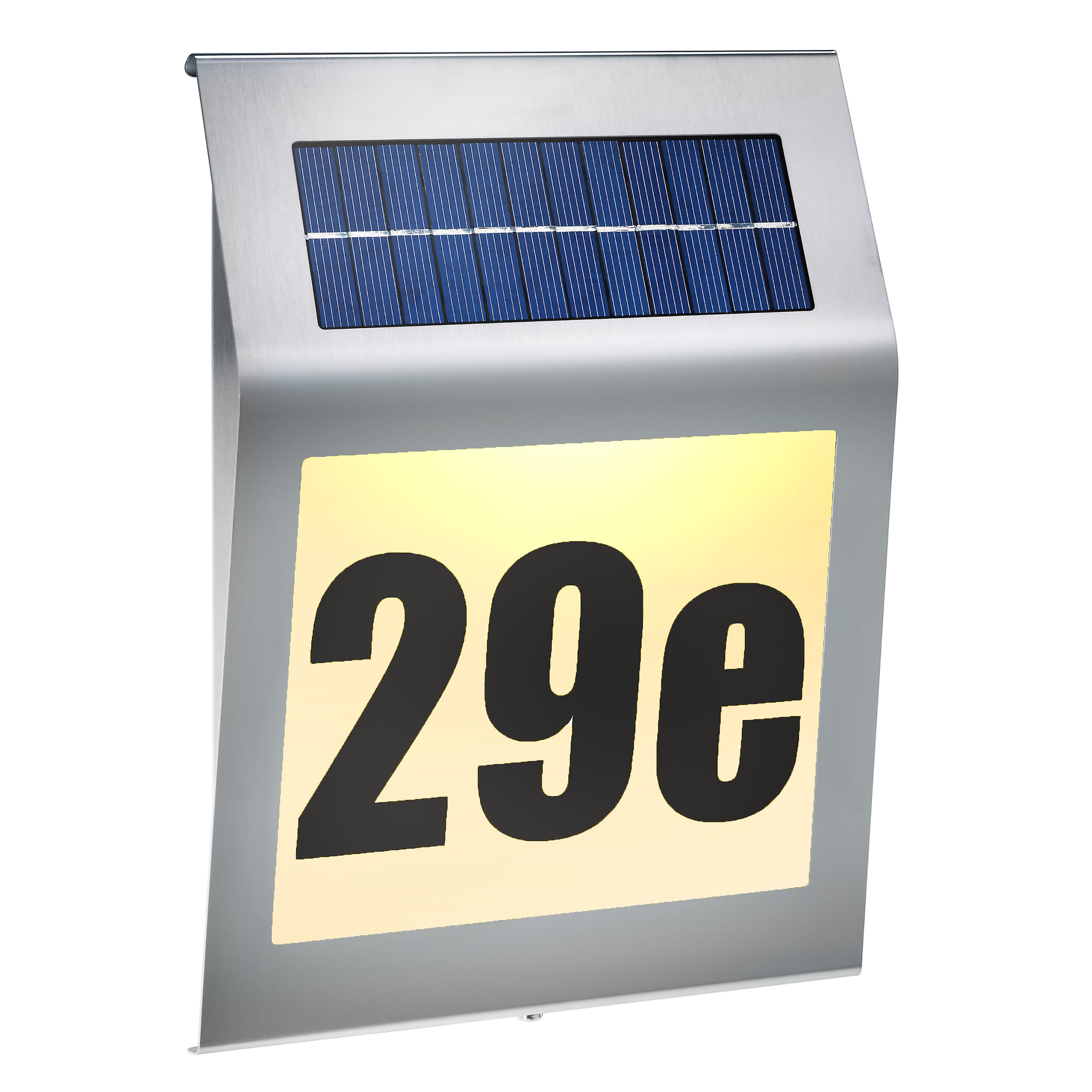 Solar Hausnnummer Style 5500K kaltweiß Solarleuchte Hausnummernleuchte LED esotec 102031