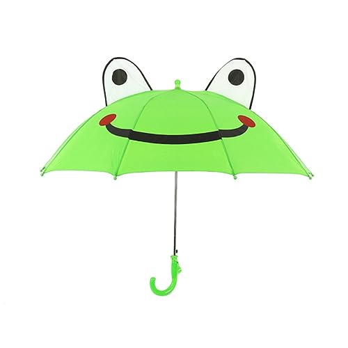 Kinder-Regenschirm, kreativer 3D-Stereo-Mini-Regenschirm, niedlich, sicher, leicht, manueller Regenschirm, mit Ohren, für Mädchen und Jungen