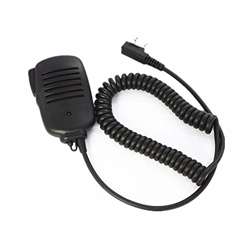 ARSMI 2 stücke Ptt Mic-Handheld-Lautsprecher-Mikrofon 2 / Zwei-Wege-Radio 2 Pin Fit for Kenwood Nexedge NX220 NX320. Walkie-Talkie-Mikrofon