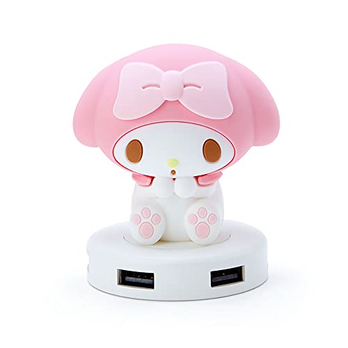 Sanrio 235571 USB-Hub, 4 Anschlüsse, 4 Anschlüsse, 110 cm, Kabelbus, Power Win10 8.1 7 / Mac OS X 10.9 My Melody USB 2.0/1.1 Telework Home Remote Character