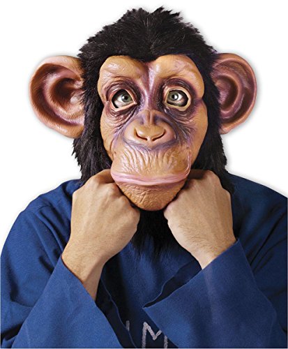 Comical Chimp Maske Schimpanse aus Kunststoff.Ein