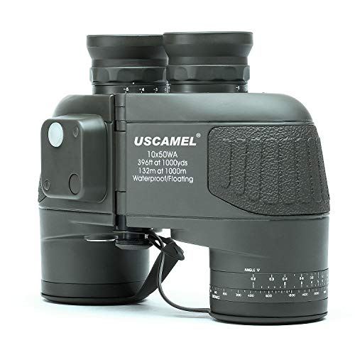 USCAMEL 10x50 Fernglas, Entfernungsmesser Kompass HD Ferngläser Hochleistung