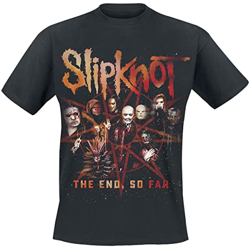 Slipknot The End, So Far Cover Männer T-Shirt schwarz L 100% Baumwolle Band-Merch, Bands