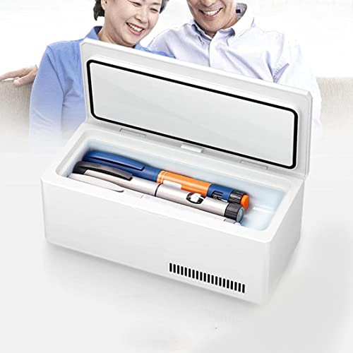 YIHEMEI Tragbare Insulin Kühlbox,led-anzeige Medikamente Kühlschrank,Reise, Zuhause, Portable Auto Kühlung Case,(22.5cm*10.3cm*9.5cm),2*Battery