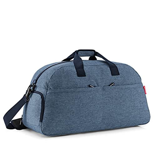reisenthel overnighter Plus Twist Silver - extra große smarte Reise-/Sporttasche, wasserabweisend, funktionell mit vielen Innen- und Außentaschen, Farbe:Twist Blue