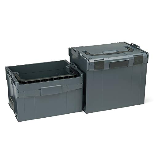 Bosch Sortimo Werkzeugkoffer | LT-BOXX 272 & L BOXX 374 | Sortimentskasten Kunststoff Gross | Werkzeugkoffer leer | Ideale Sortimentskoffer groß
