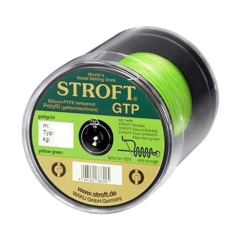 STROFT GTP Typ S Geflochtene Angelschnur 600m Gelbgrün S4-0,220mm-10kg