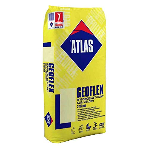 ®ATLAS Flex Fliesenkleber Hochelastischer Gel- Klebemörtel C2TE- ATLAS GEOFLEX 25 Kg