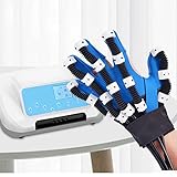 Handfunktions Rehabilitationsroboter Handschuh, Orthesen Handschiene Assistive Handschuhe mit Einzelfingertraining, Kraft, Geschwindigkeit einstellbar, für Patienten mit Handdysfunktion,L/XL