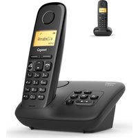Gigaset A270A - Analoges/DECT-Telefon - Kabelloses Mobilteil - Freisprecheinrichtung - 80 Eintragungen - Anrufer-Identifikation - Schwarz (L36852-H2832-B101)