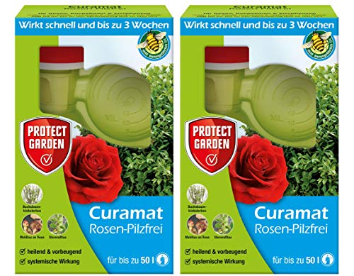 PROTECT GARDEN Curamat Rosen-Pilzfrei (ehem. Bayer Garten Baymat), Pilzbekämpfung an Rosen und Zierpflanzen, 400 ml