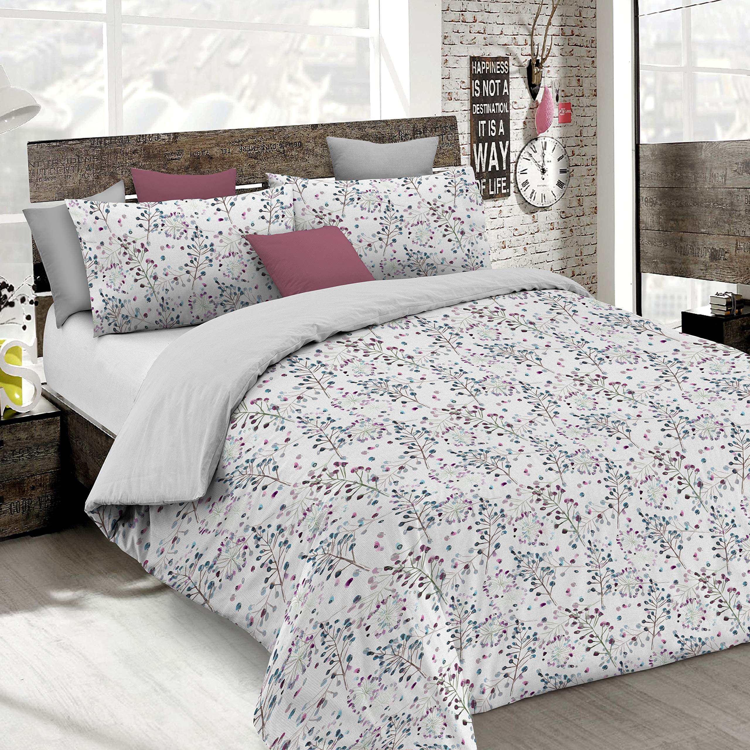 Italian Bed Linen Fantasy Bettbezug, Flor, Einzelne