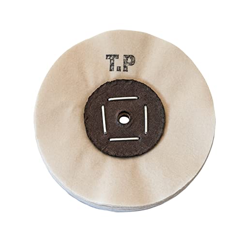Merard Polierscheibe N° TP, natürliche Farbige Baumwolle Ø 100 mm, 40 Falten Politur Werkzeug