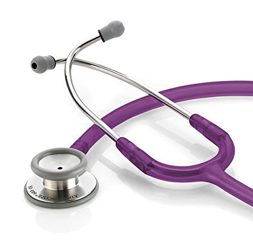 American Diagnostic 603 FV AD Scope 603 Arzt Stethoskop mit stimmbarem AFD Technologie, 78,7 cm Länge, Frosted Violett