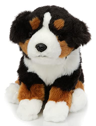 Uni-Toys - Berner Sennenhund Welpe, sitzend - Ohne Leine - 19 cm (Höhe) - Plüsch-Hund, Haustier - Plüschtier, Kuscheltier