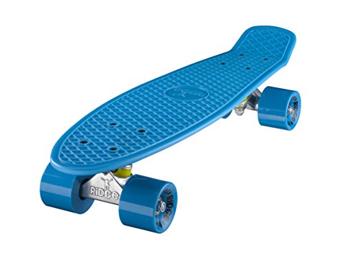 Ridge Skateboard Mini Cruiser, blau-blau, 22 Zoll, R22