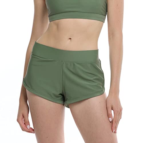 Body Glove Damen Pulse Schwimmhose mit elastischem Taillenbund und LSF 50 Bikini-Unterteile, Cactus, Medium