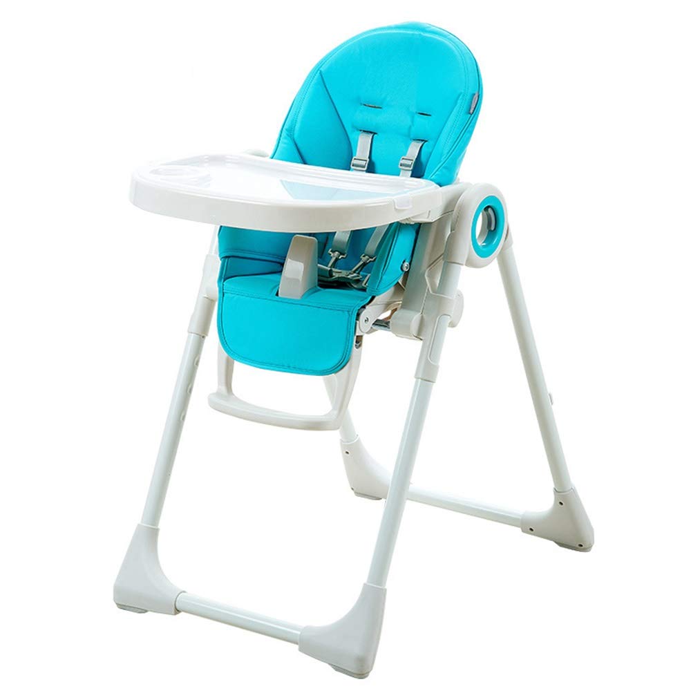 ZXH Kinderesszimmerstuhl, Justierbarer Baby-Hochstühle mit 7 Verschiedenen Höhen und Verstellbarer Sitz mit 3 Positionen und Abnehmbaren Tabletts (Color : A)