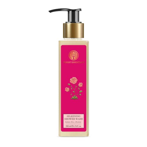 Forest Essentials Indian Rose Absolute Silkening Shower Wash, 200ml