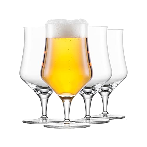 Schott Zwiesel Craft Universal 0,3 Beer Basic 4er Set aus maschinengeblasenem Glas hergestellt, Höhe 16,5 cm, Durchmesser: 8,8 cm, 130013