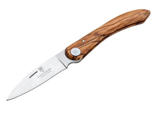 Claude Dozorme Unisex - Erwachsene Messer Capucin Olive 9.5 cm Taschenmesser, braun, 22,0 cm