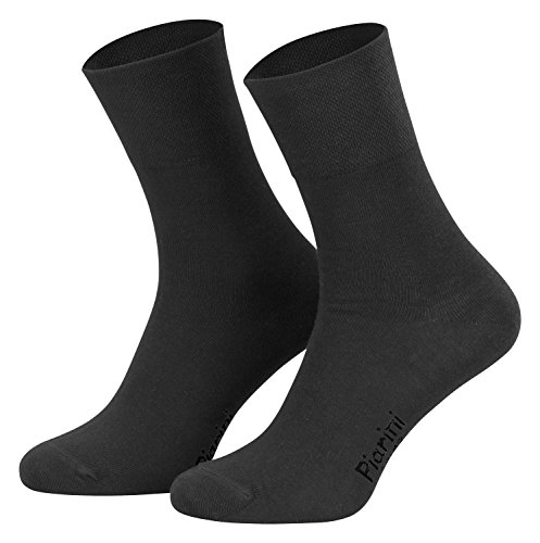 47-50 - 8 Paar Business Socken, Anzugsocken ohne Gummibund Baumwolle - Herren Damen - 8er Pack - anthrazit