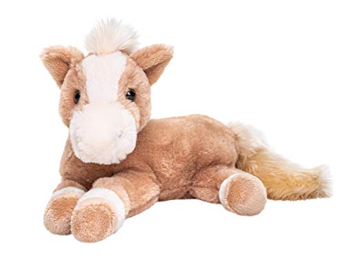Uni-Toys - Pferd hellbraun, liegend - superweich - 28 cm (Länge) - Plüsch-Pferd, Bauernhoftier - Plüschtier, Kuscheltier