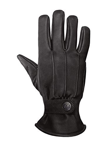 John Doe Motorrad Handschuh Grinder Black | Innenseite mit Kevlar | Handschuh aus Rindsleder | Atmungsaktiv