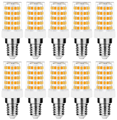 RANBOO E14 LED Lampe 10w Ersatz 80W Halogenlampen, 800LM, Warmweiß 3000K, AC 220-240V, Birnen für Kronleuchter, Wandlampe, Kühlschrank und Dunstabzugshaube, Kein Flackern, Nicht Dimmbar, 10er Pack