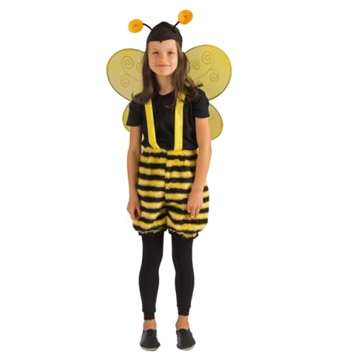 Bienen Kostüm Honigbiene Summi für Kinder Gr. 104/110 schwarz gelb Tierkostüm Fasching Karneval